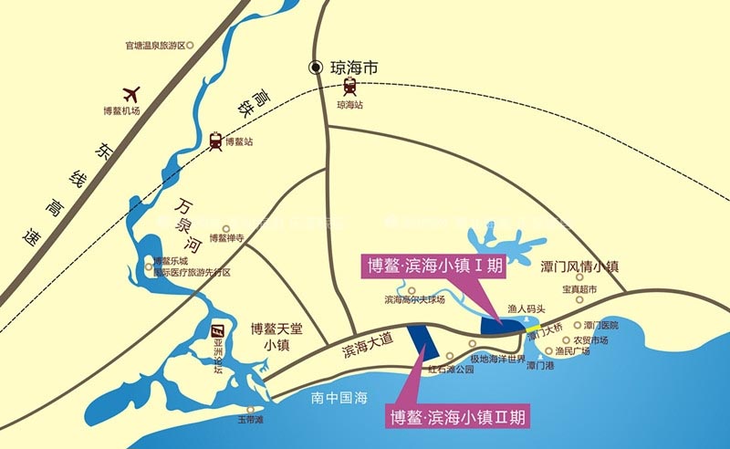 滨海小镇区位图