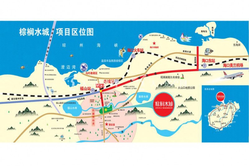 天擎&middot;棕榈水城区位图