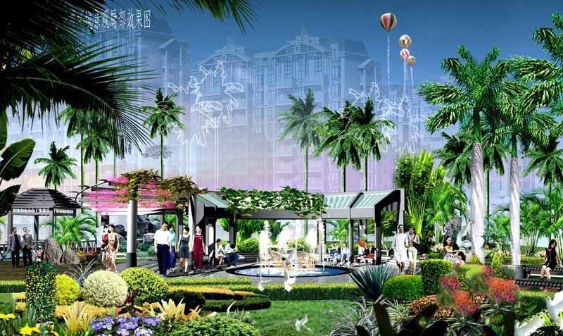 龙栖湾温泉1号效果图