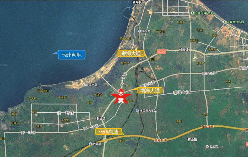 南海之滨区位图 