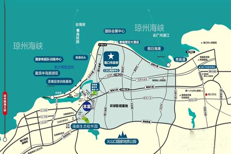 南海之滨区位图 