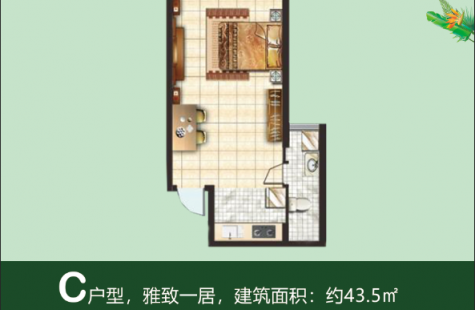 龙栖湾温泉1号C户型