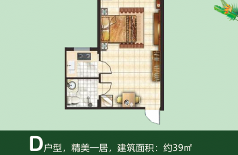 龙栖湾温泉1号D户型