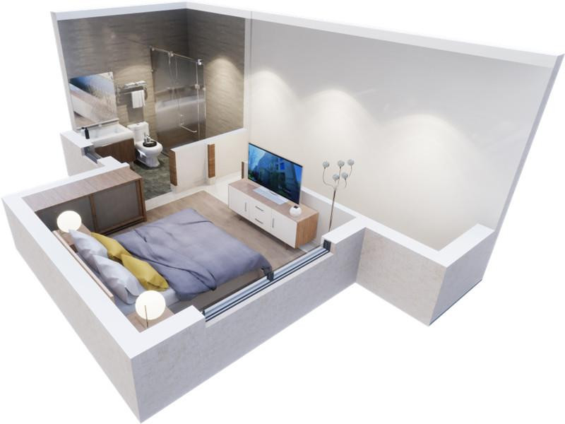 海南臻园A01二层平面图 