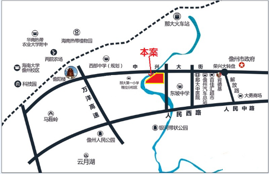 富力阅山湖区位图