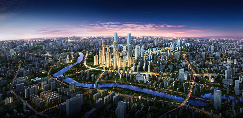 富力·首府鸟瞰图