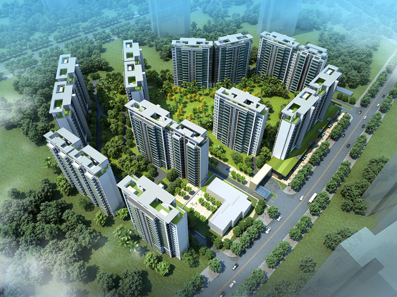 绿地悦澜湾鸟瞰图