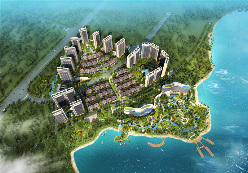 绿地悦澜湾鸟瞰图