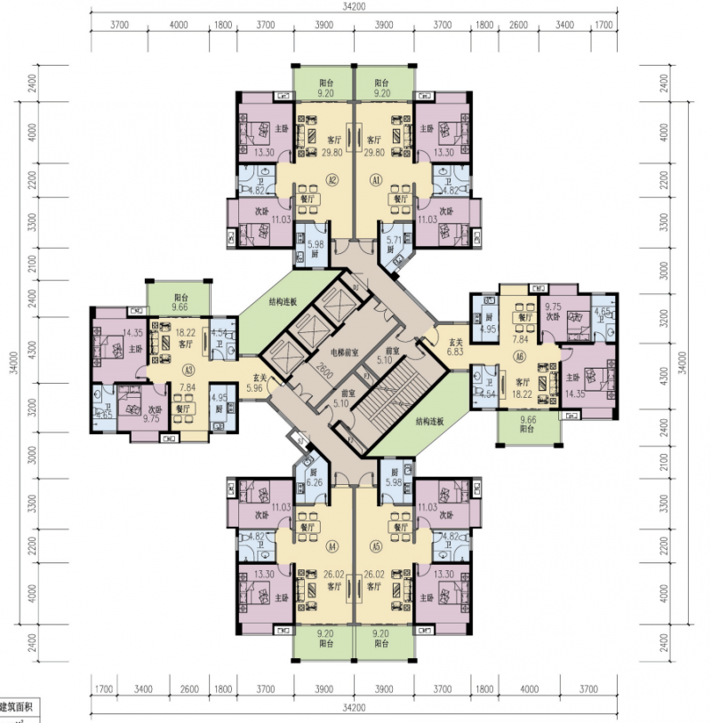 新华联&middot;奥林匹克花园户型平面图