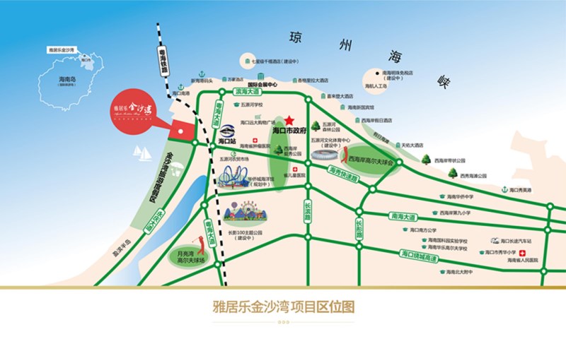 雅居乐金沙湾区位图