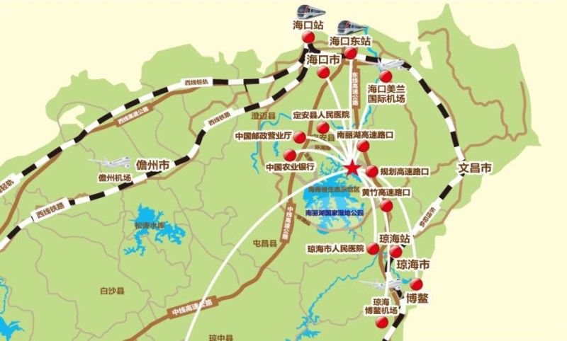 诺德丽湖半岛区位图