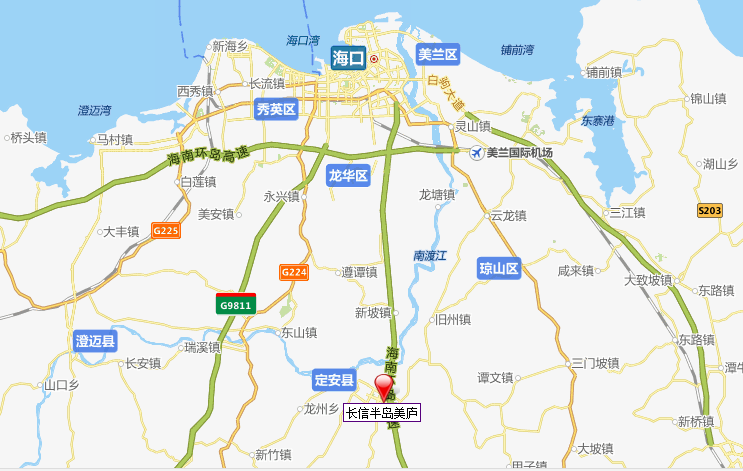 长信半岛美庐区位图