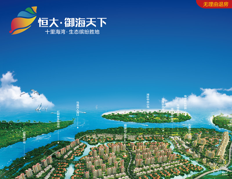 恒大御海天下鸟瞰图