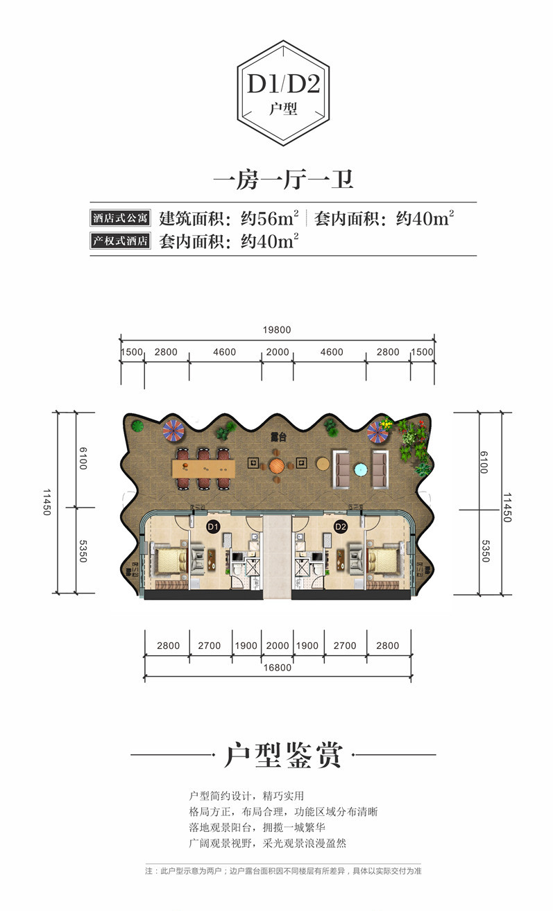 恒大美丽之冠D1 D2户型