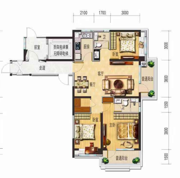 碧桂园滨海城户型图3