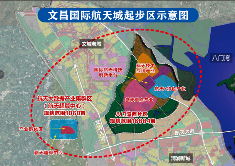 航天现代城起步区示意图