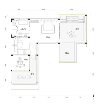 天骄 海棠湾160平别墅花园户型图