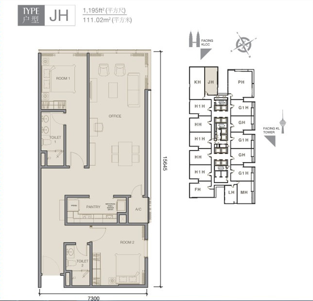 吉隆坡FACE JH户型 