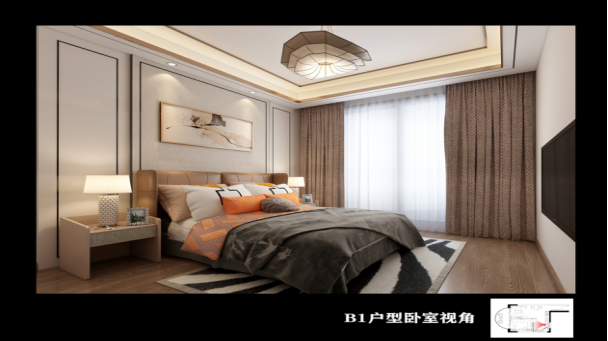 西港&middot;悦海湾B1户型卧室