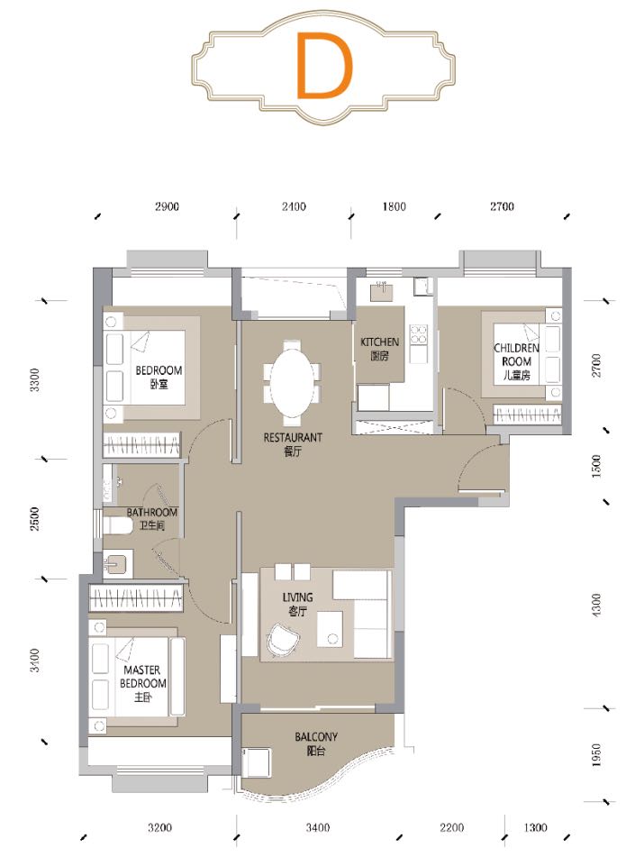 合景汀澜海岸D户型 