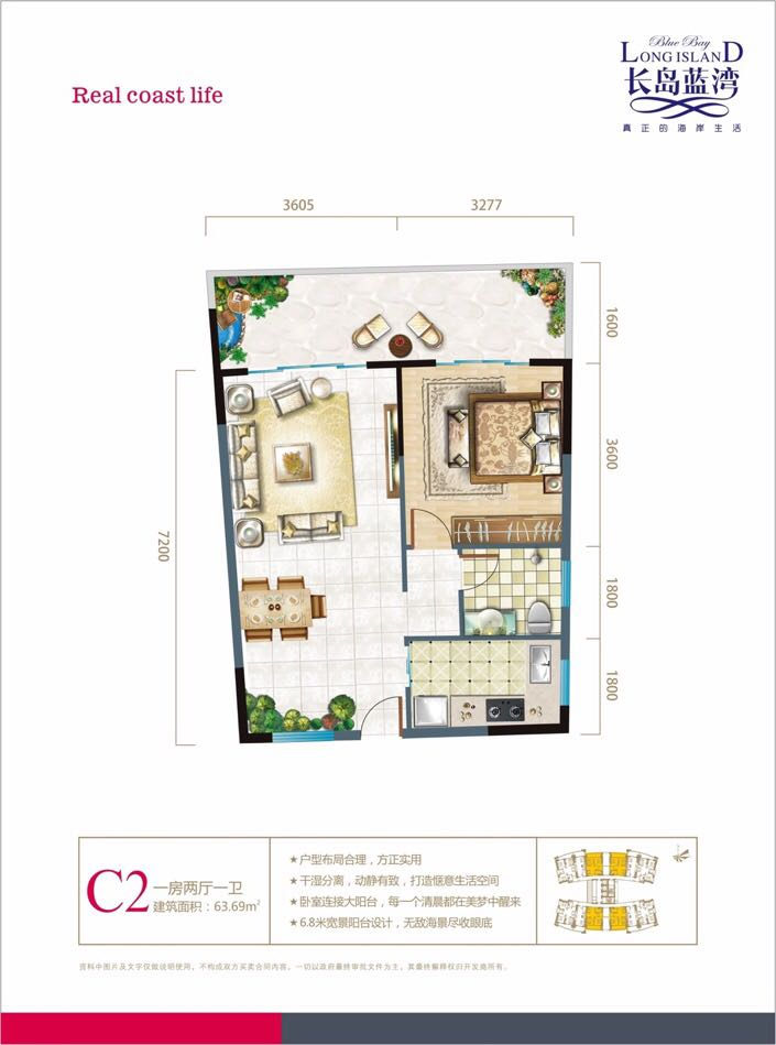 长岛蓝湾C2户型 