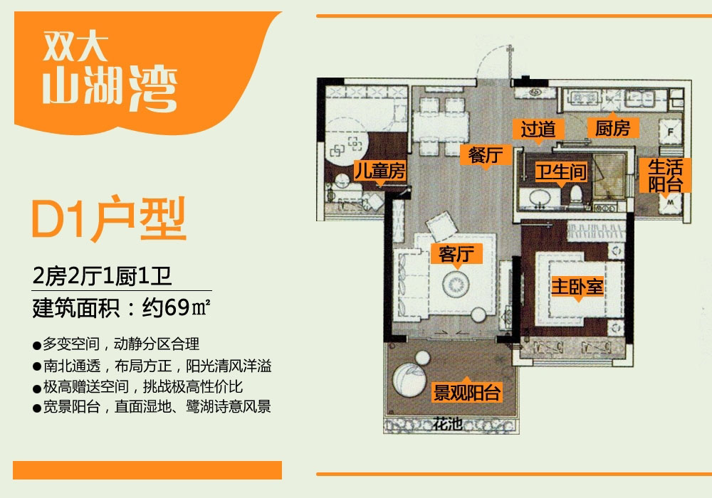 双大山湖湾D1户型
