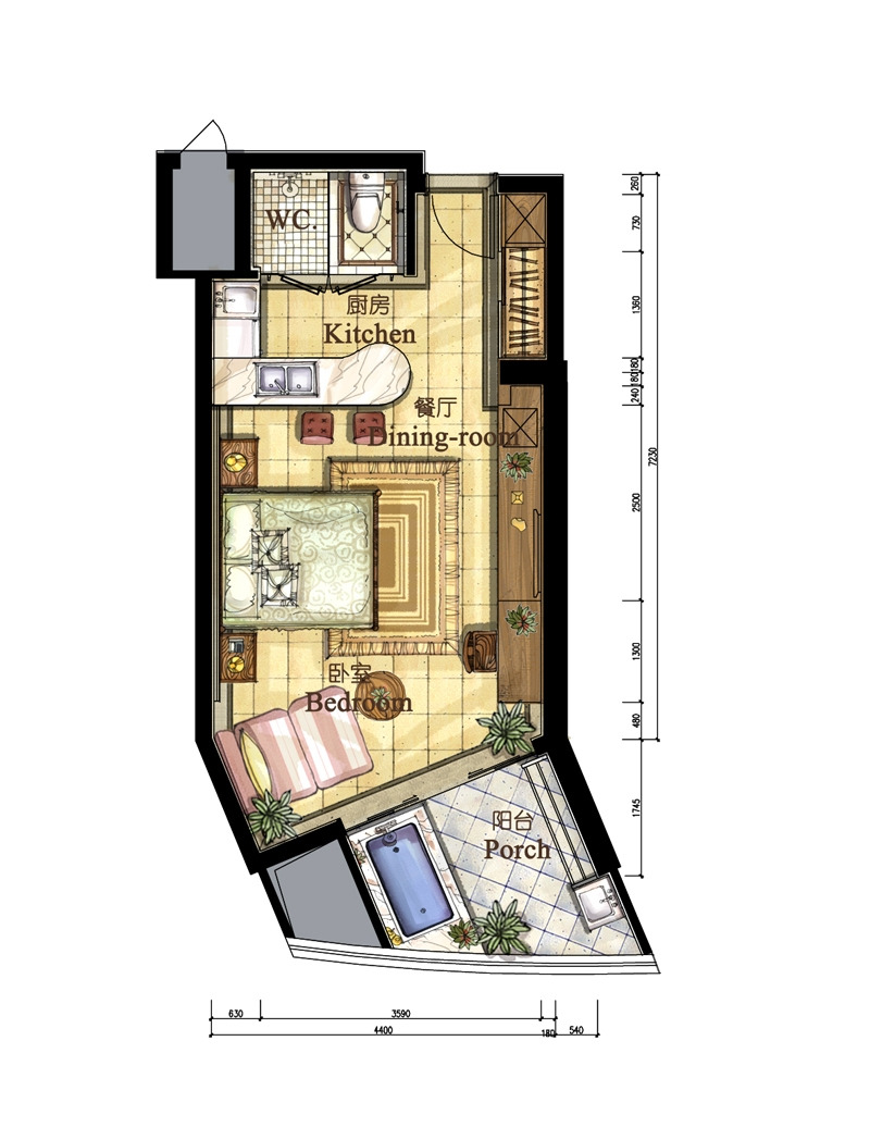 亚洲湾高层海景1#公寓 