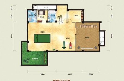 鸿洲江山云庭别墅D4户型（首层） 