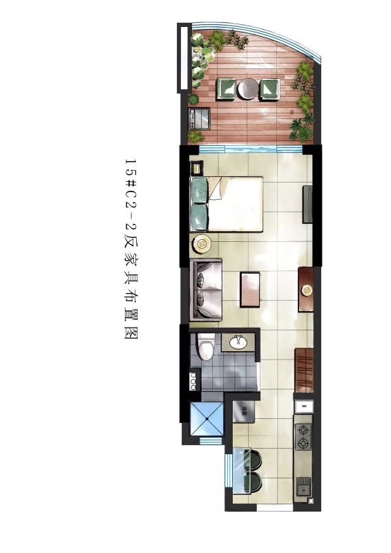 时分亚龙湾C2-2户型