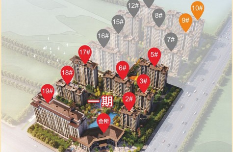 卓越盈滨悦府鸟瞰图