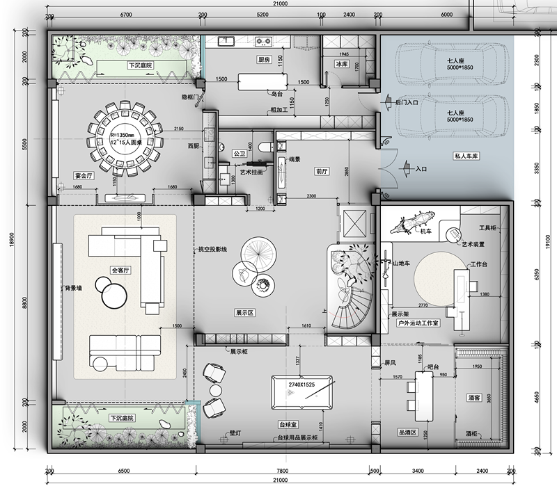 B户型负二层保利棠隐